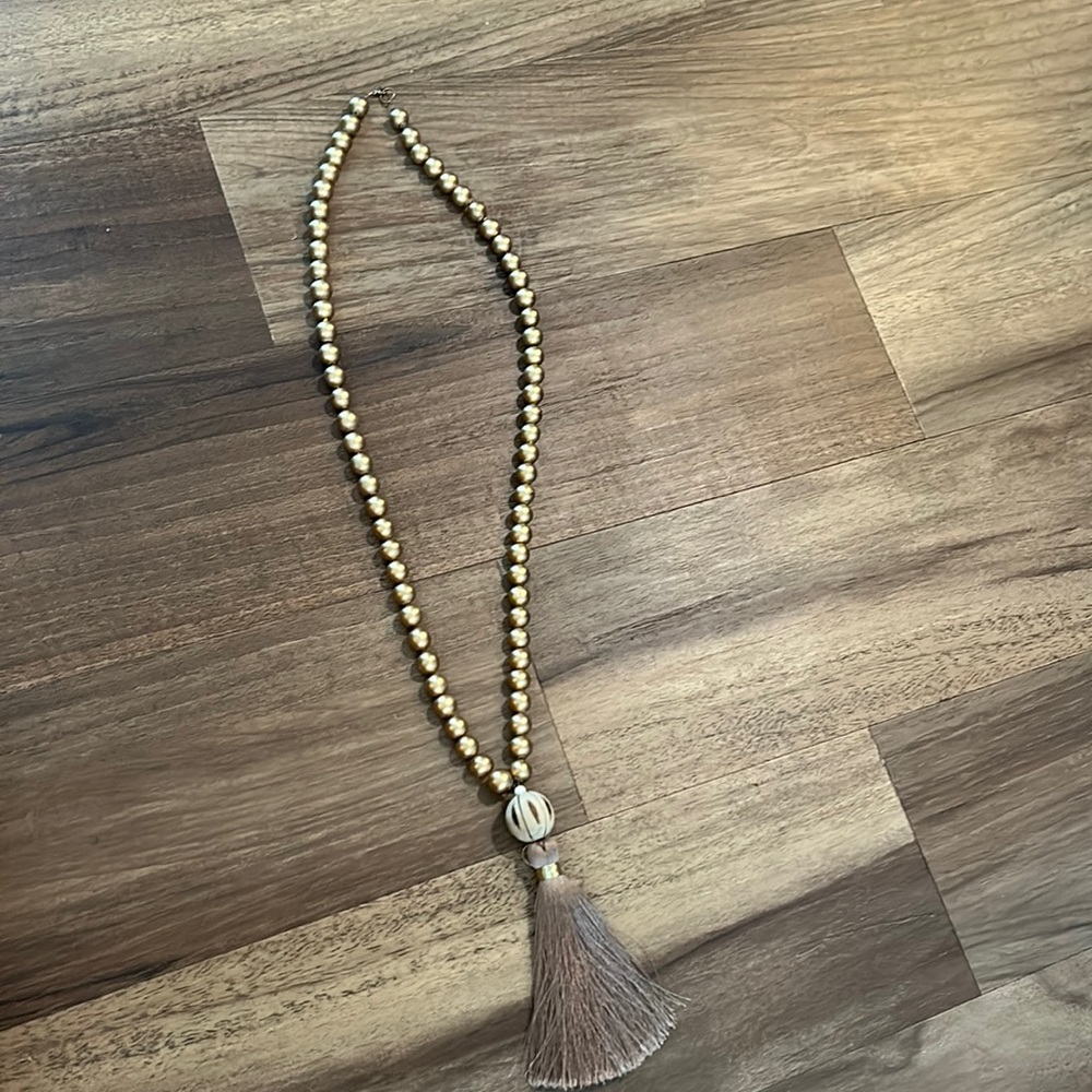 Gold Tassel necklace
